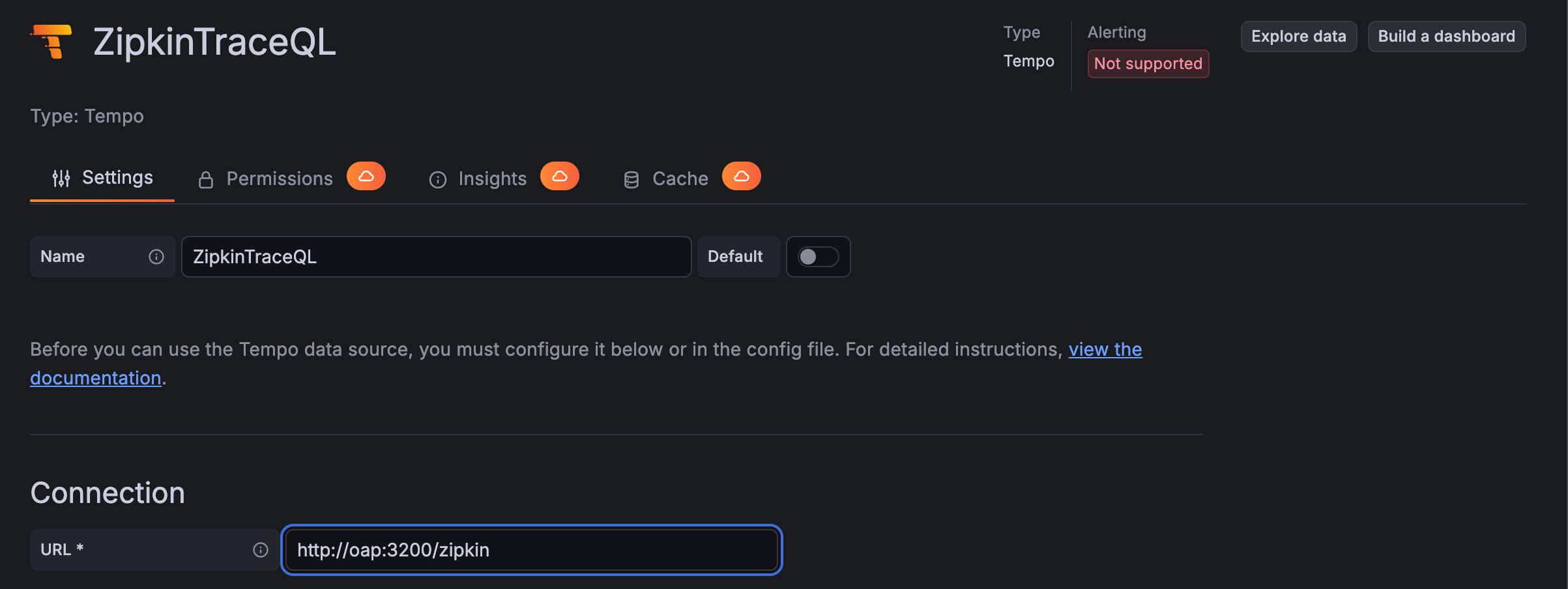 Zipkin Data Source